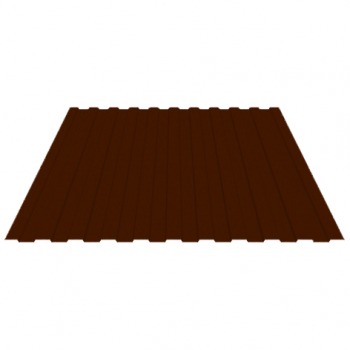 Профилированный лист С8 Шоколадно-коричневый 0.45мм