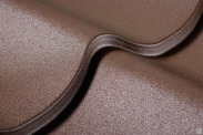 Металлочерепица Супермонтеррей МЧ 1100/1190 0,5 МАТИСС шоколадно-коричневый