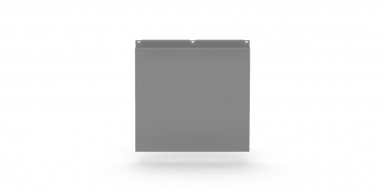 Фасадная металлокассета (Закрытый тип) Серый 0.45
