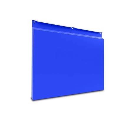 Фасадная металлокассета (Закрытый тип) Синий насыщенный 0.45