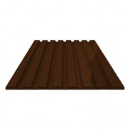 Профилированный лист С20 МАТИСС Шоколадно-коричневый 0.45 мм