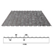 Профилированный лист С20 Цинк 0,65мм