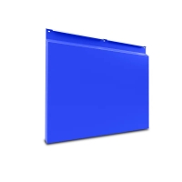 Фасадная металлокассета (Закрытый тип) Синий насыщенный 0.45